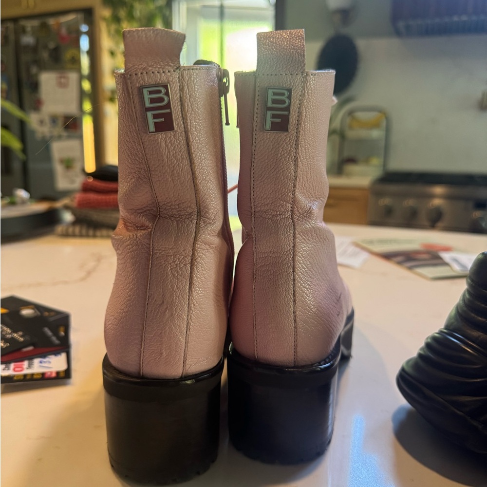 By Far Ladies Peony Cobain Ankle Boots Leather Ankle Boots with Chunky Heel